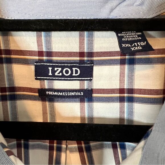 Izod Men’s Long Sleeve Plaid Button Down Shirt Size XXL - Picture 3 of 5